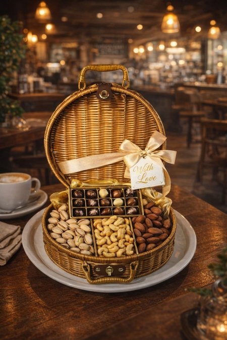 سلة قش قطعه واحده